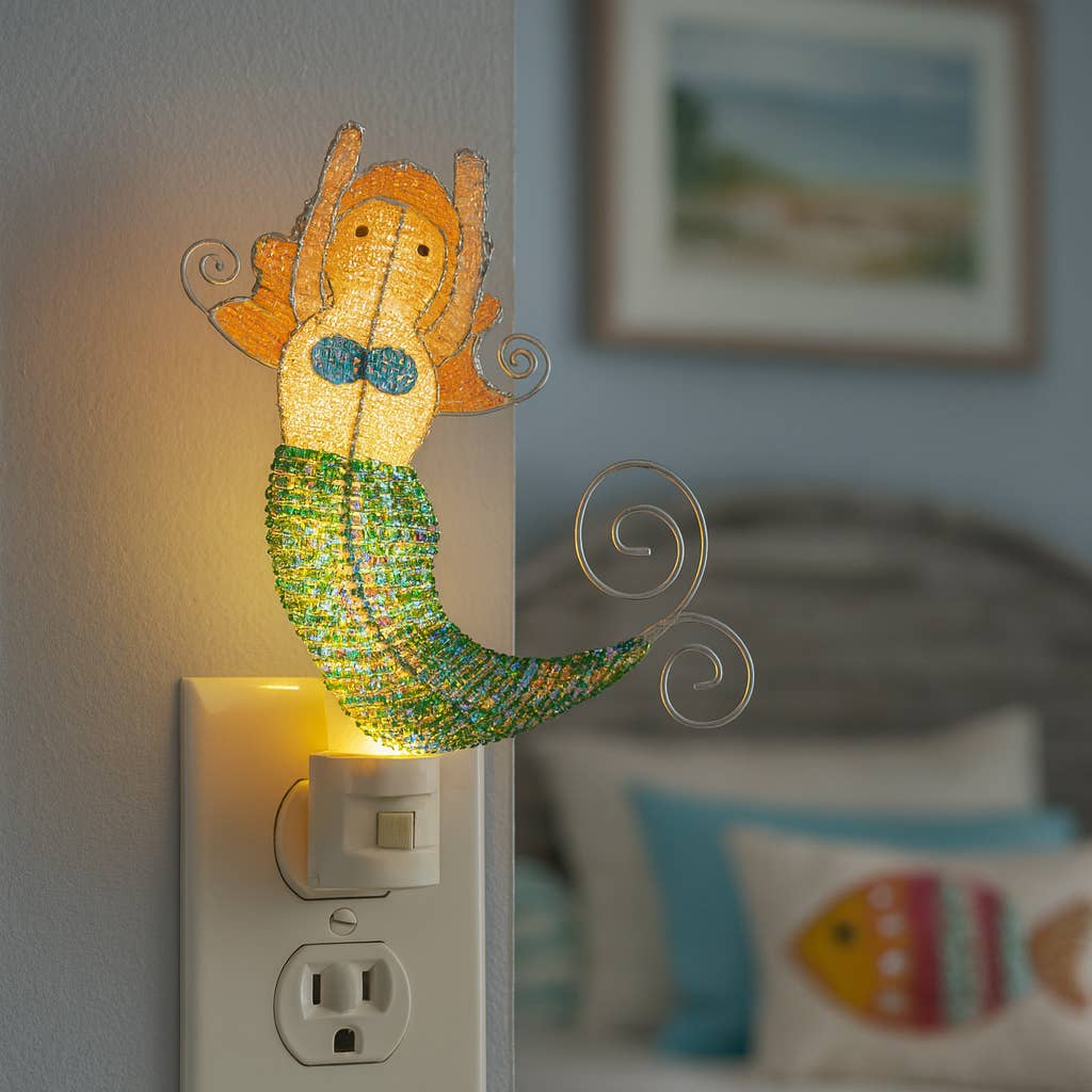 Beaded Mermaid Night Light