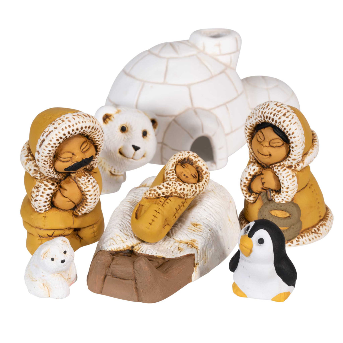 Nativity - Set of 8 North Pole Christmas - 2.25" H
