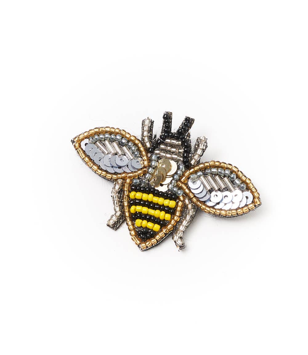 Brooch Pin - Bala Mani Beaded Bee