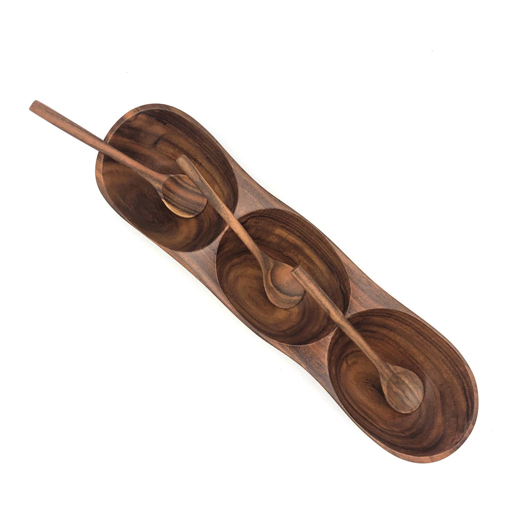Tropical Hardwood Salsa Dish-Large