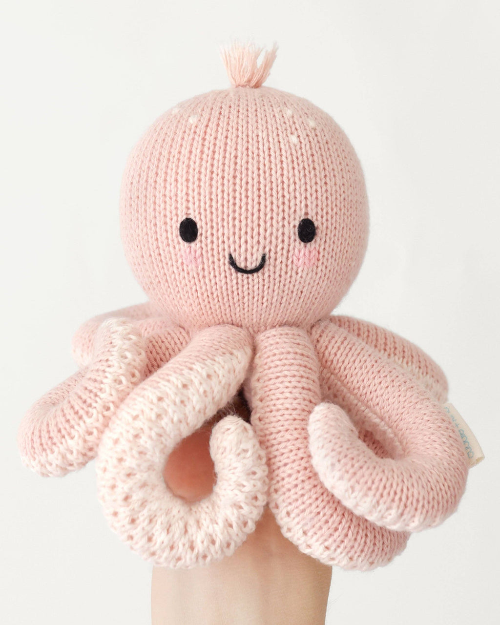 Stuffed Animal - Baby octopus (soft coral pink)
