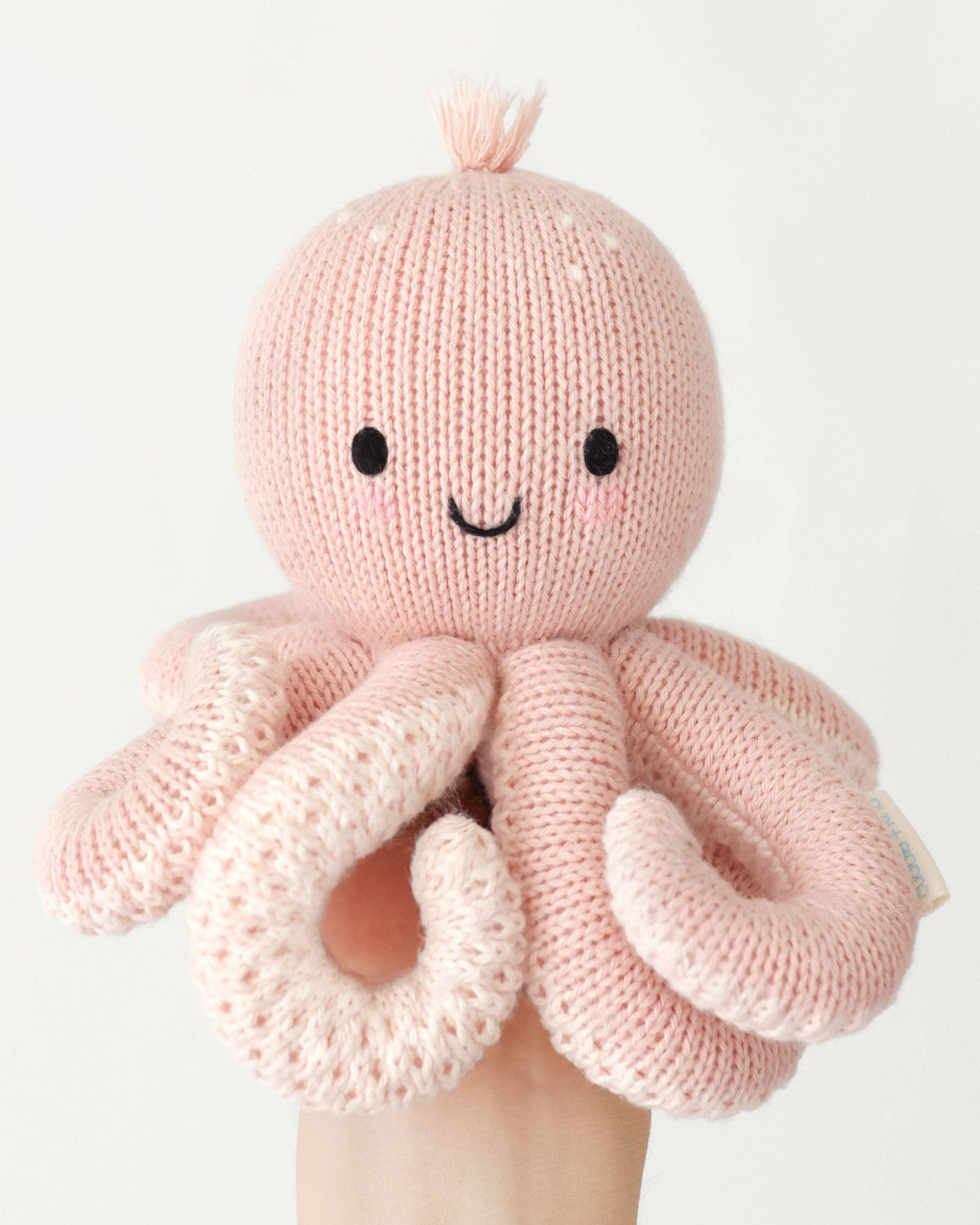 Stuffed Animal - Baby octopus (soft coral pink)