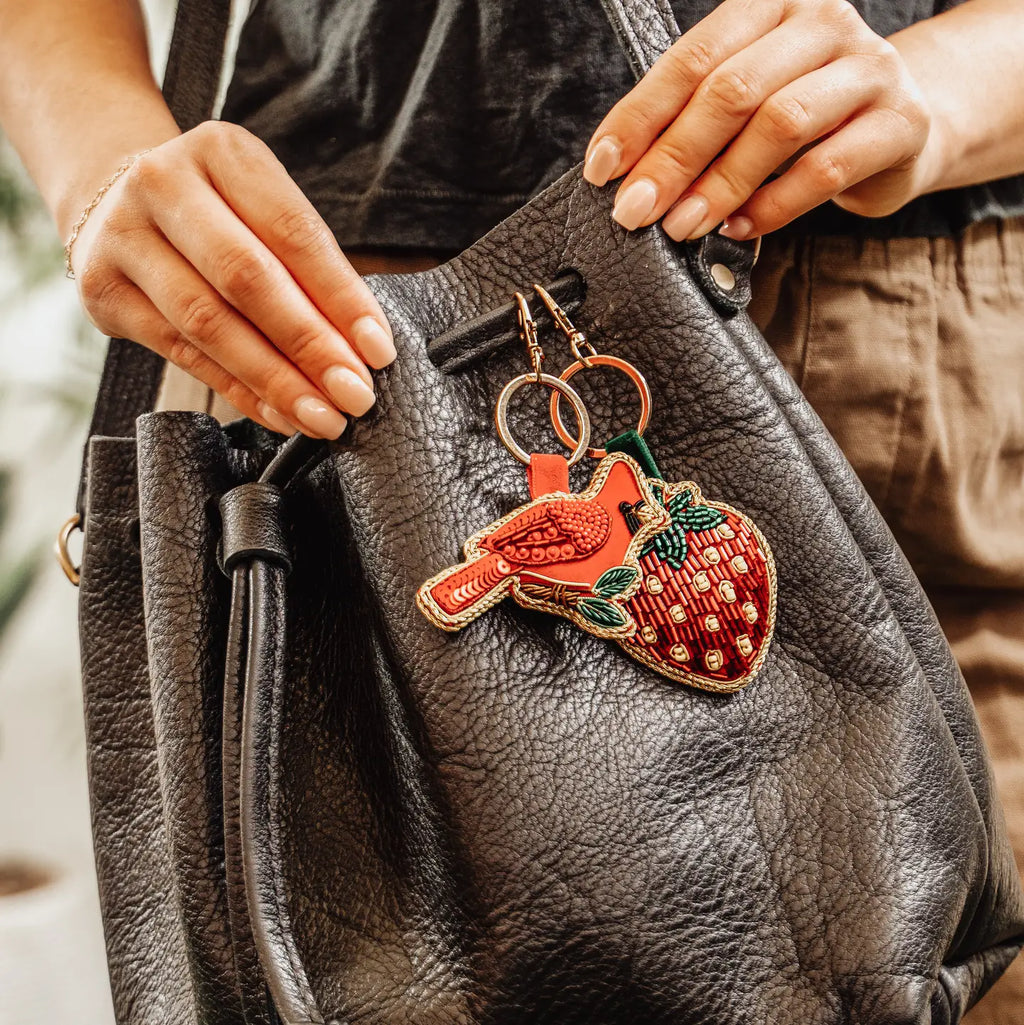 Bag Charm Keychain - Raksha Cardinal