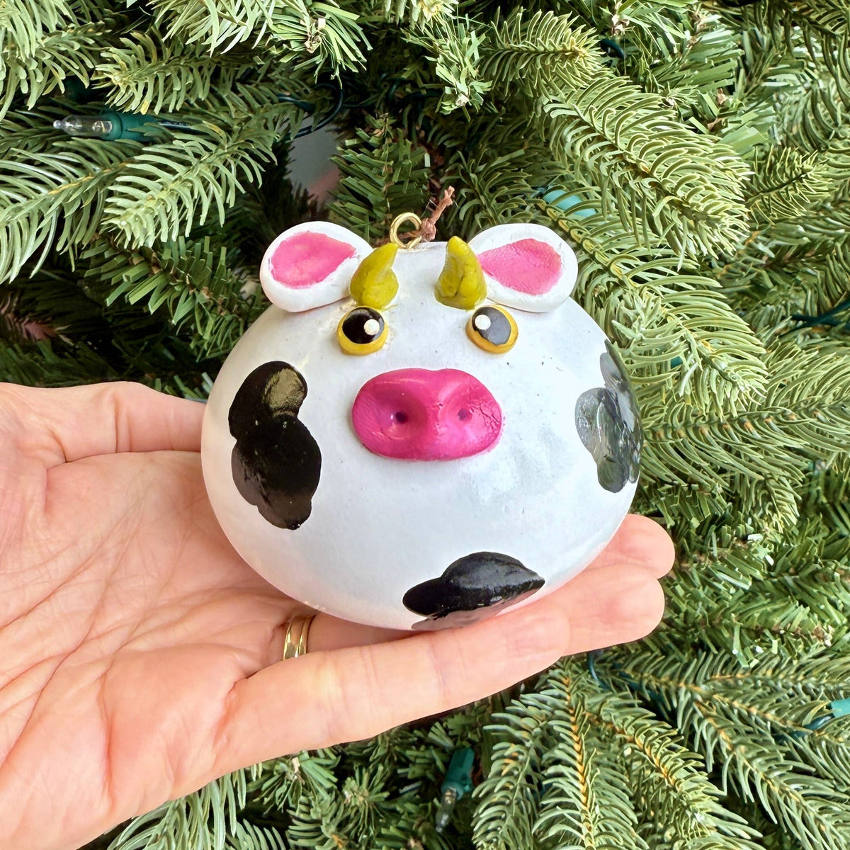 Ornament - Cow Gourd Christmas Ornament 