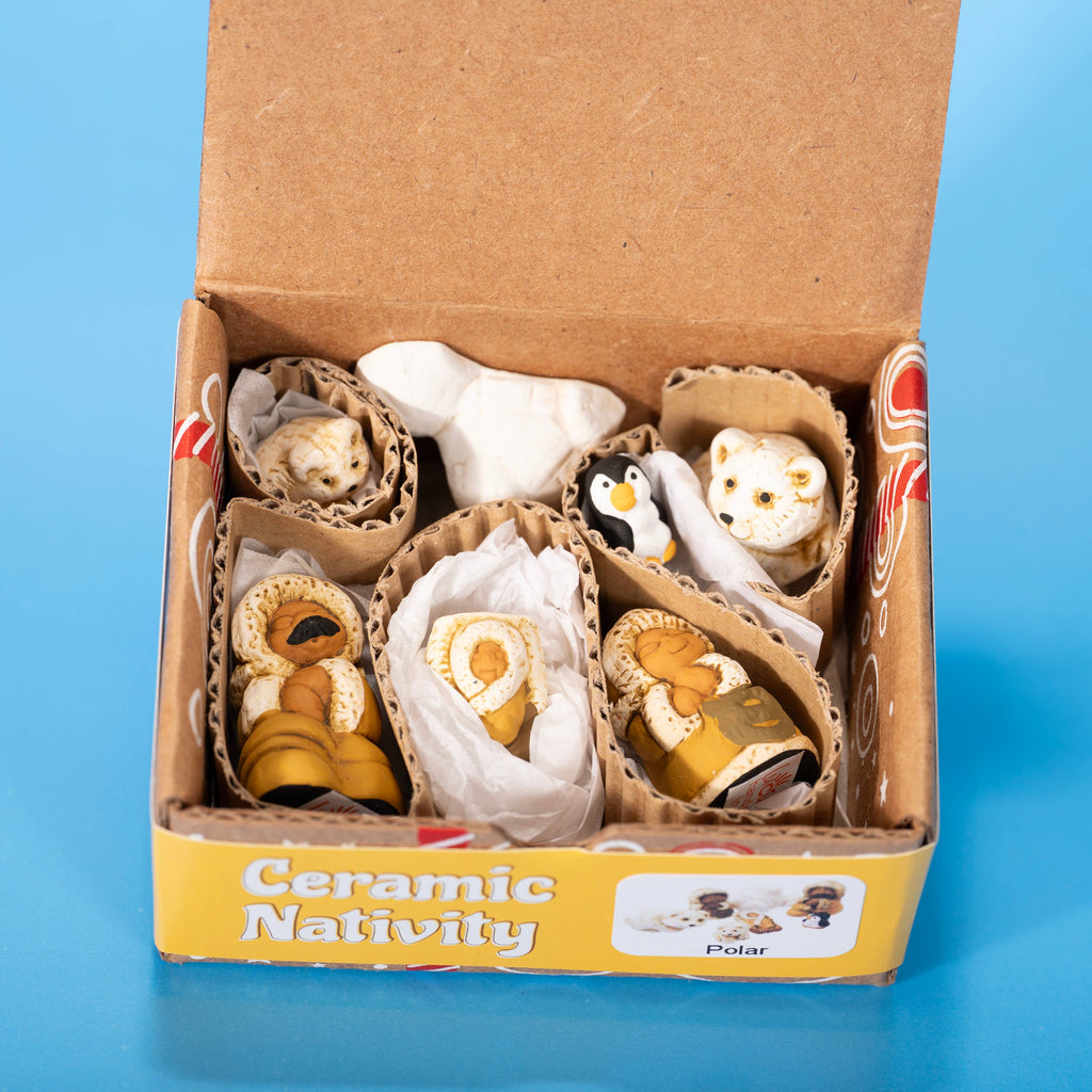 Nativity - Miniature Nativity Polar Ceramic - Set of 7