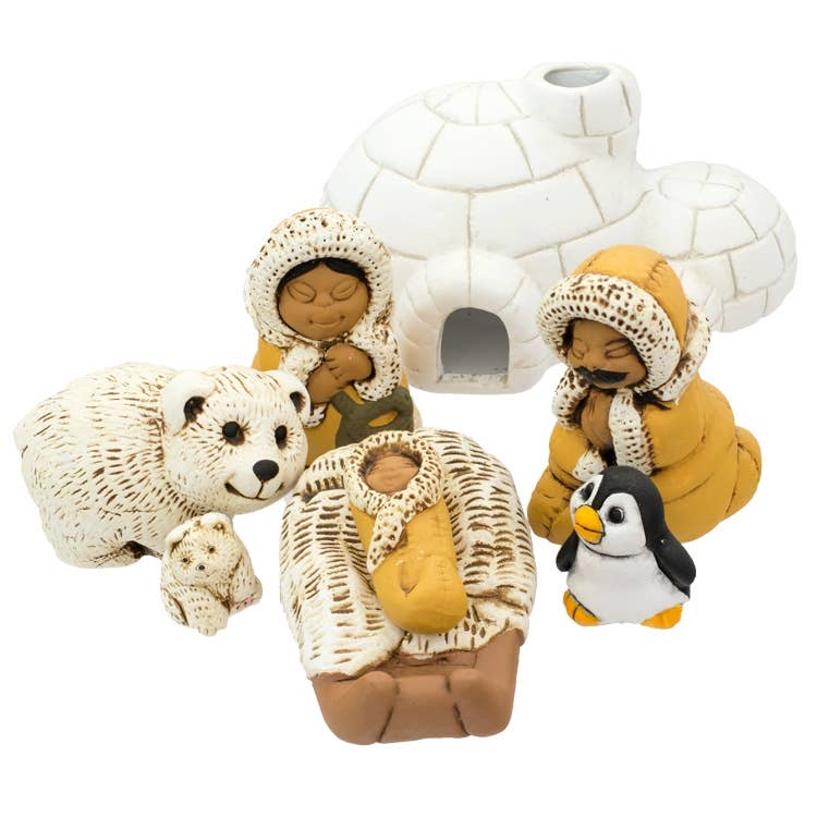 Nativity - Set of 8 North Pole Christmas - 2.25" H