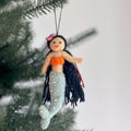 Ornament - Silk Sea Mermaid with Mint Tail
