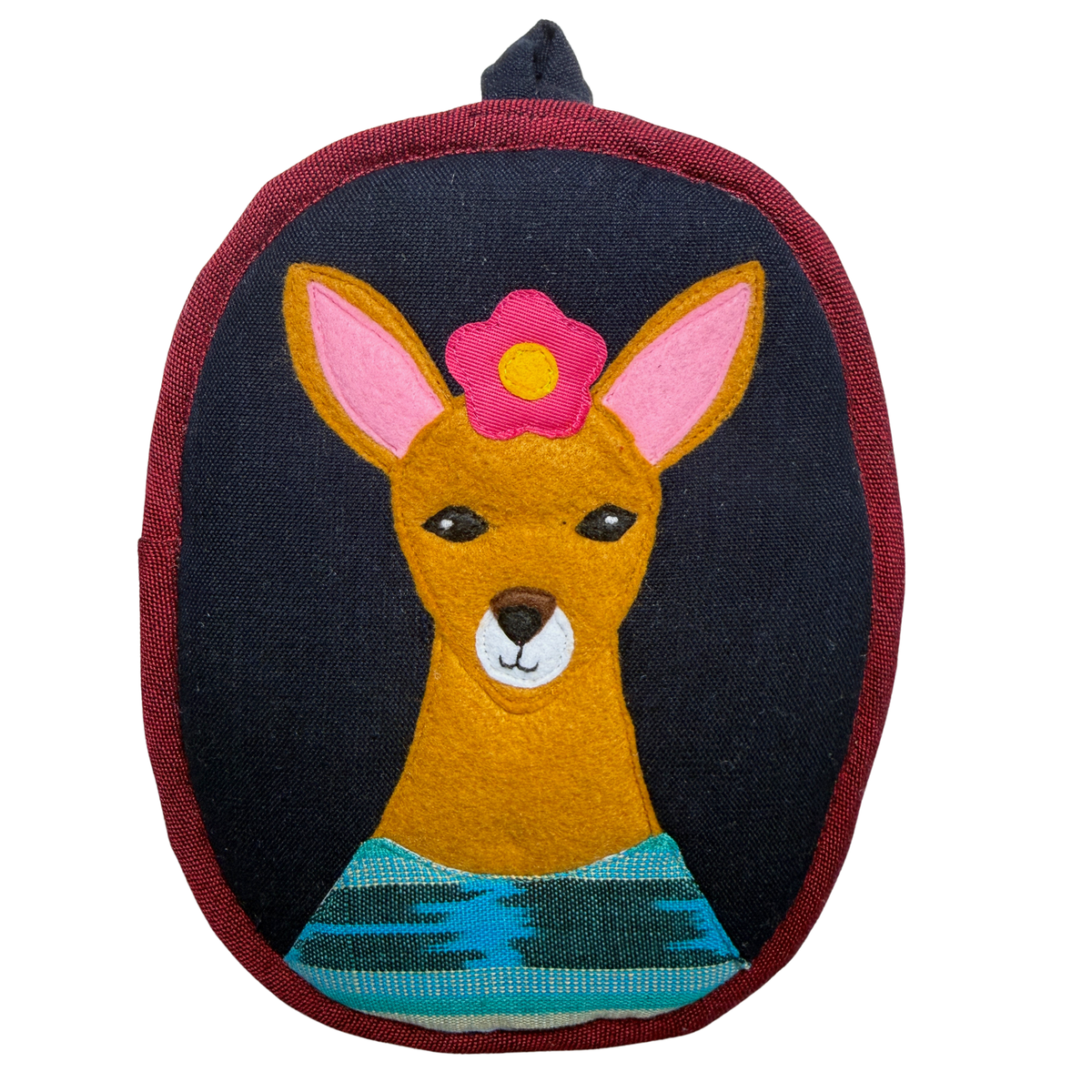 Frida-Inspired Kitchen Decor - Granizo the Deer Potholder -