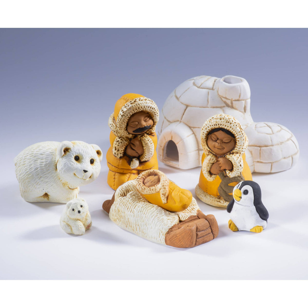 Nativity - Set of 8 North Pole Christmas - 2.25" H