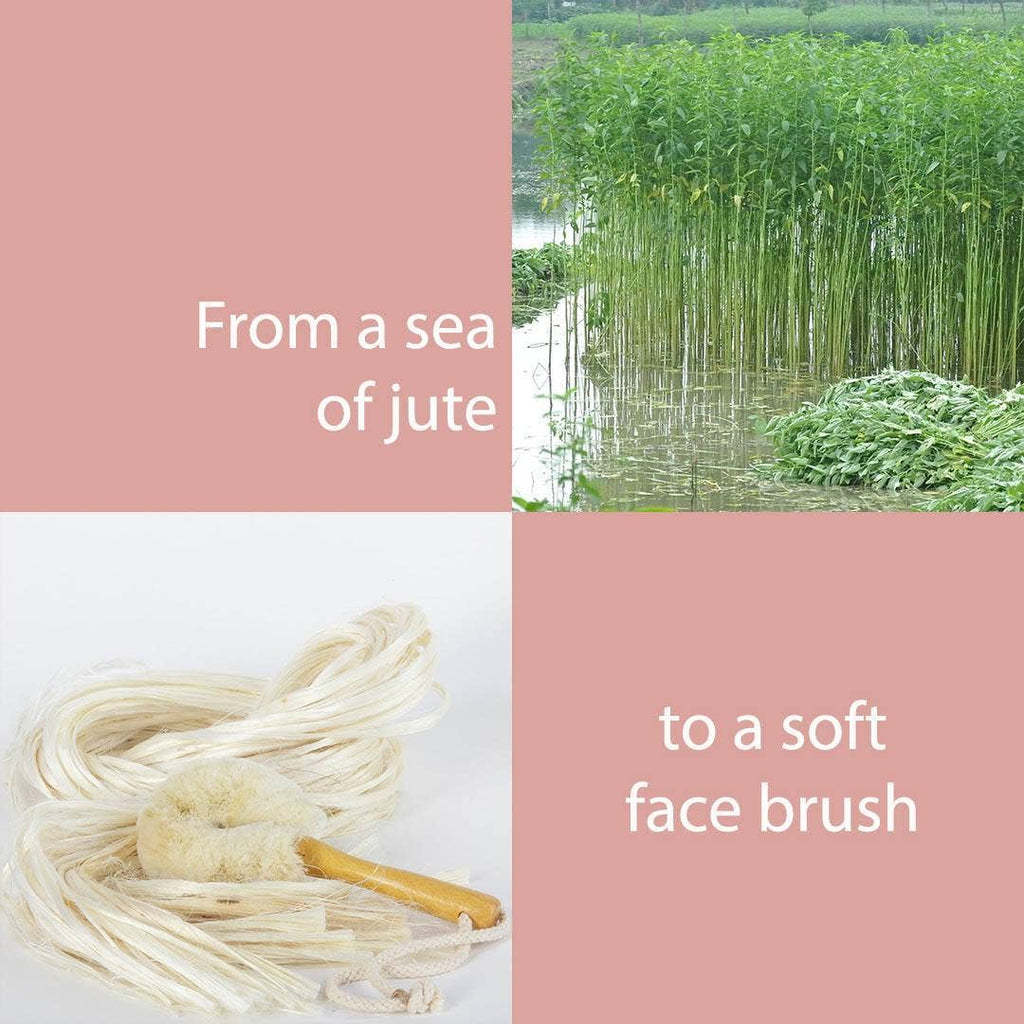 Body Brush - Dry Face Brush - Soft Jute
