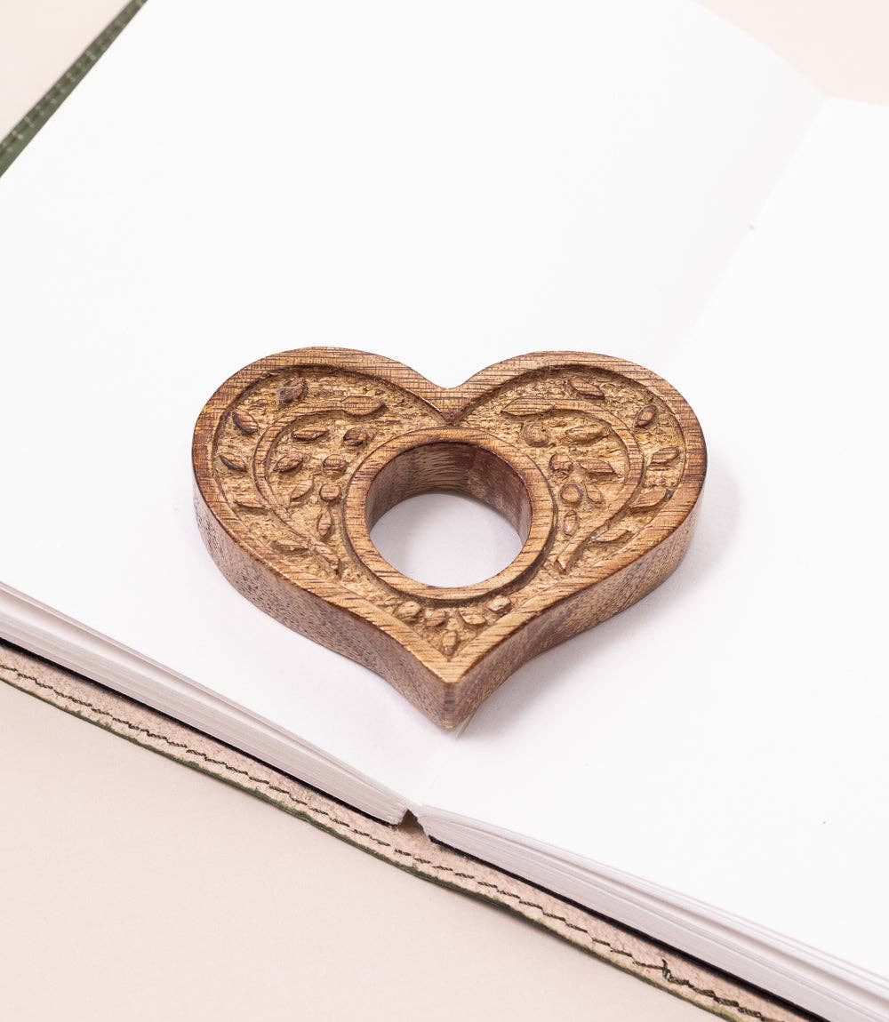 Thumb Book Page Holder: Heart