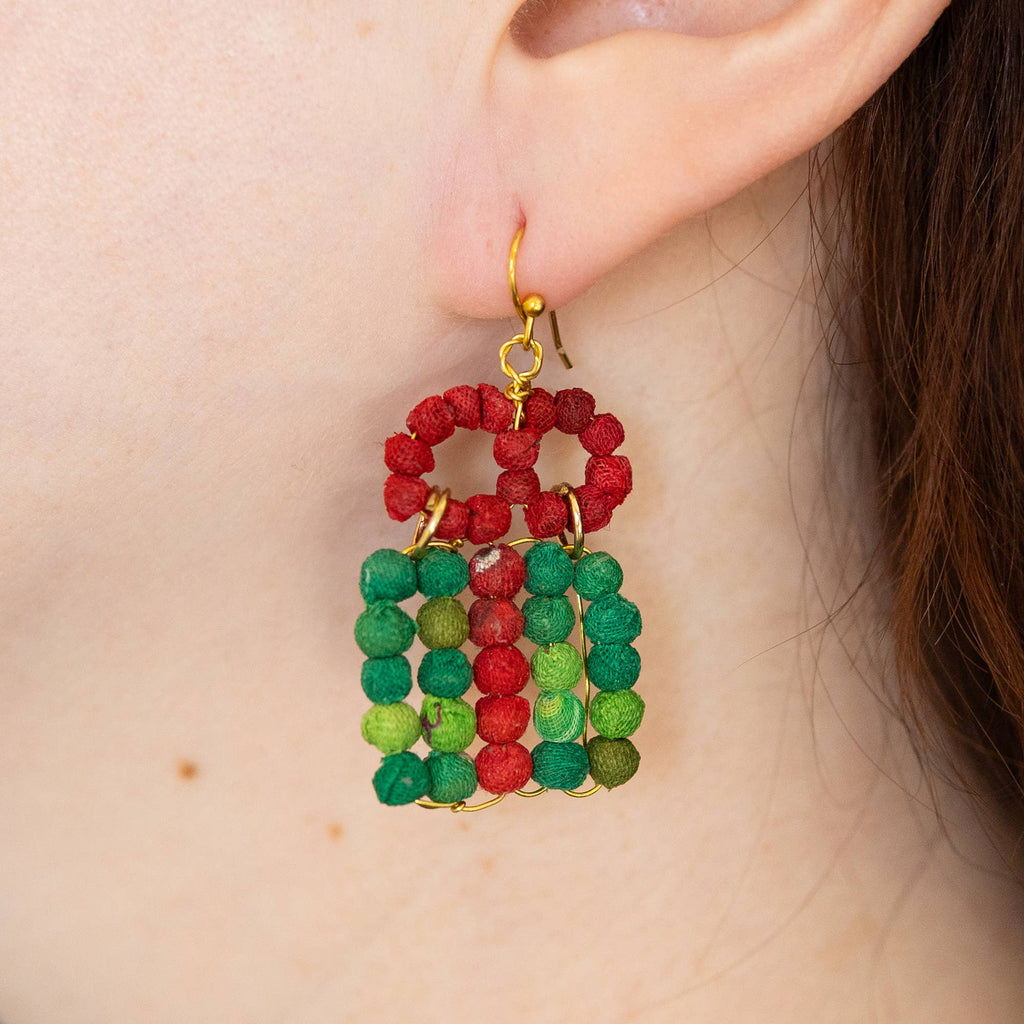 Earrings-Kantha Holiday Present