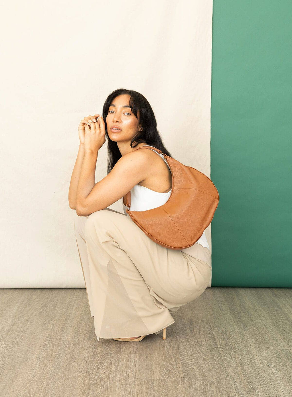 Handbag - Mahogany Saddle Shoulder Bag