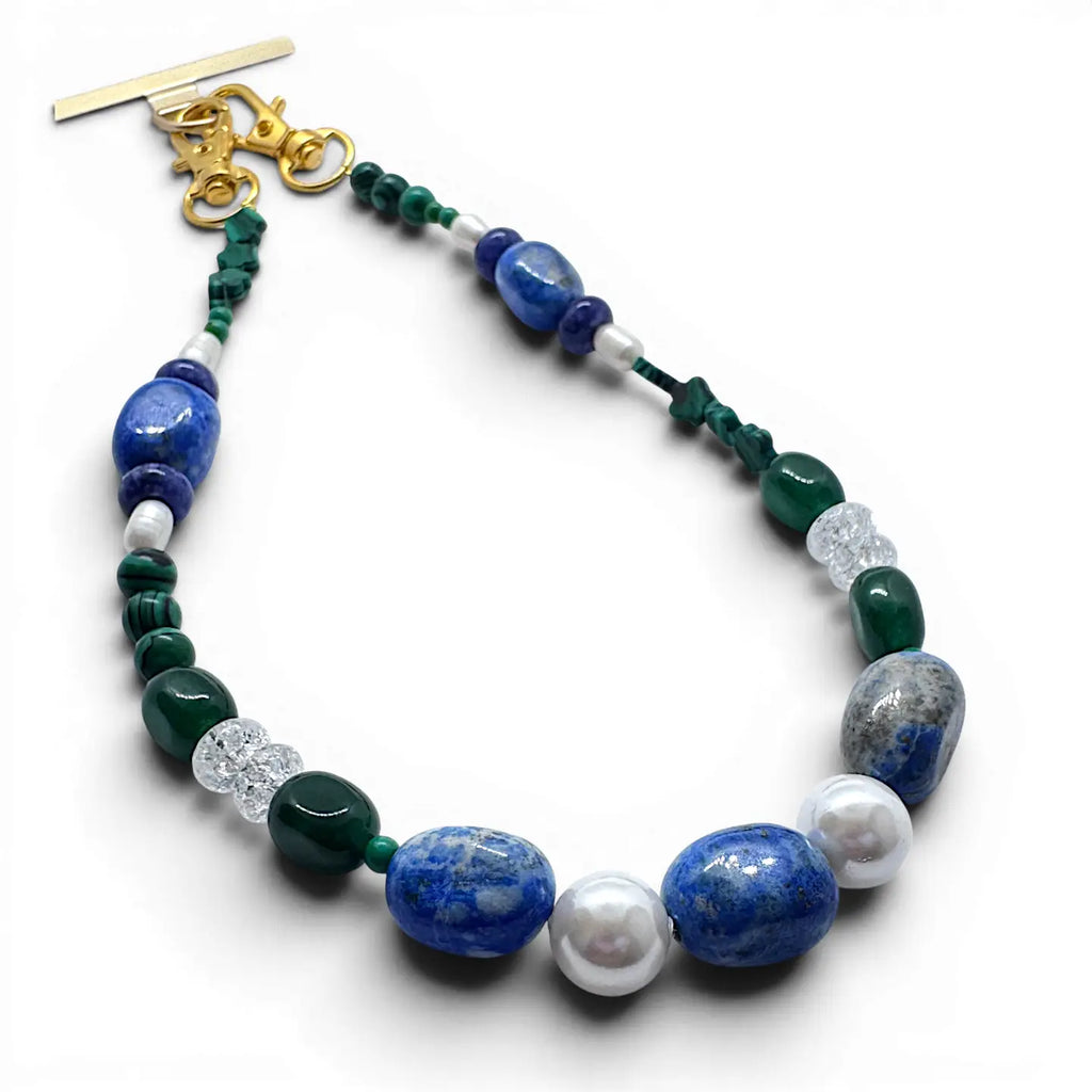 Phone Wristlet - Jolly Green & Blue