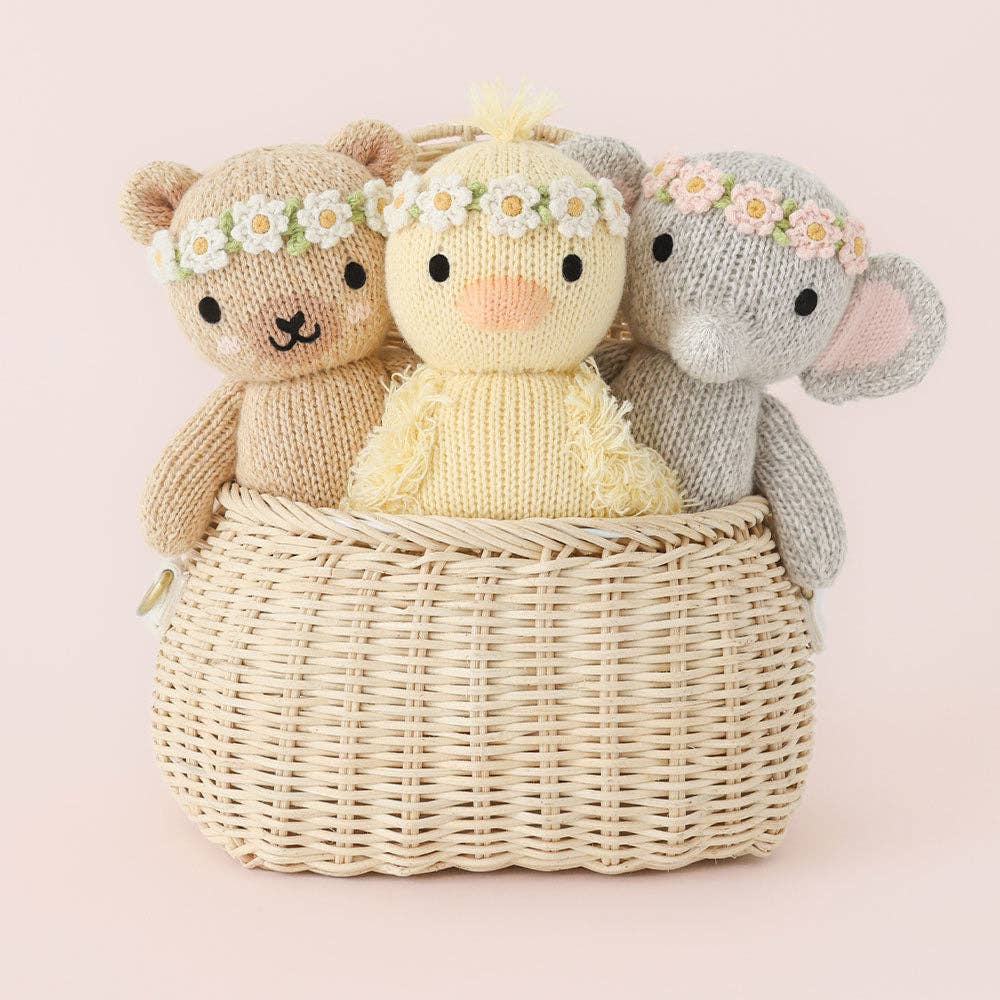 Stuffed Animal - Baby Elephant (Blush Floral)