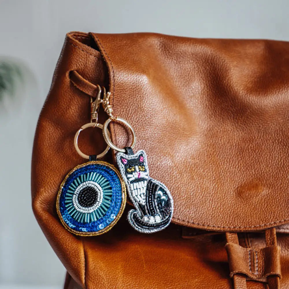 Bag Charm Keychain - Raksha Evil Eye