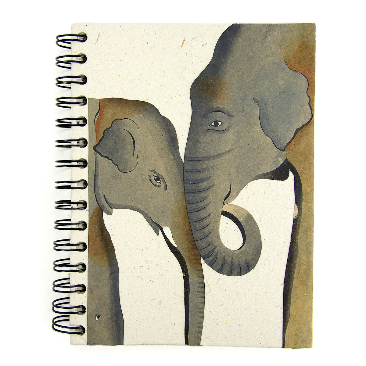 Journal-Mr Ellie Pooh Painted Natural Elephants