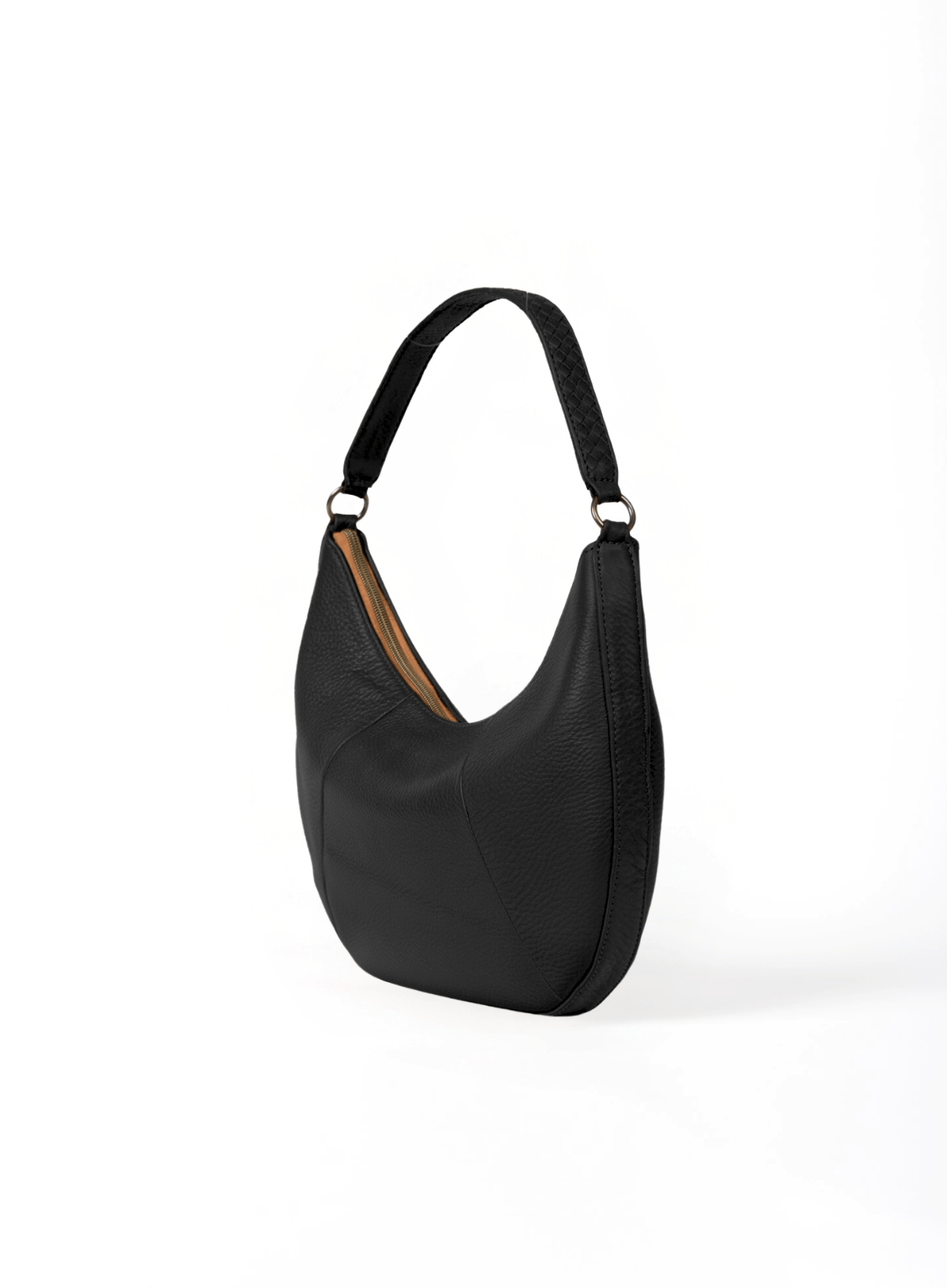 Handbag - Black Saddle Shoulder Bag