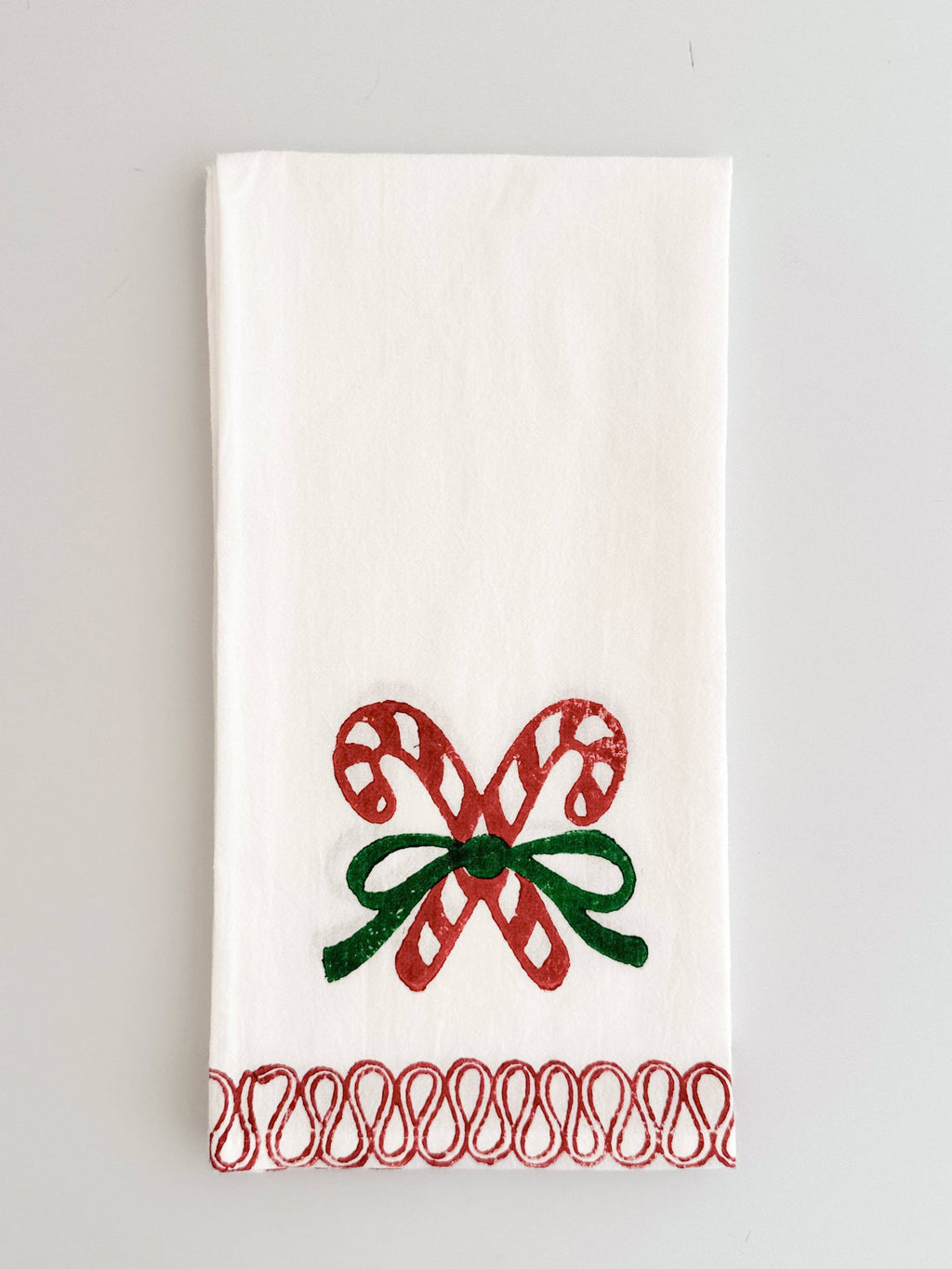 Candy Cane Tea Towel Large | Trade Routes collective | Winter Park, FL | Fair Trade