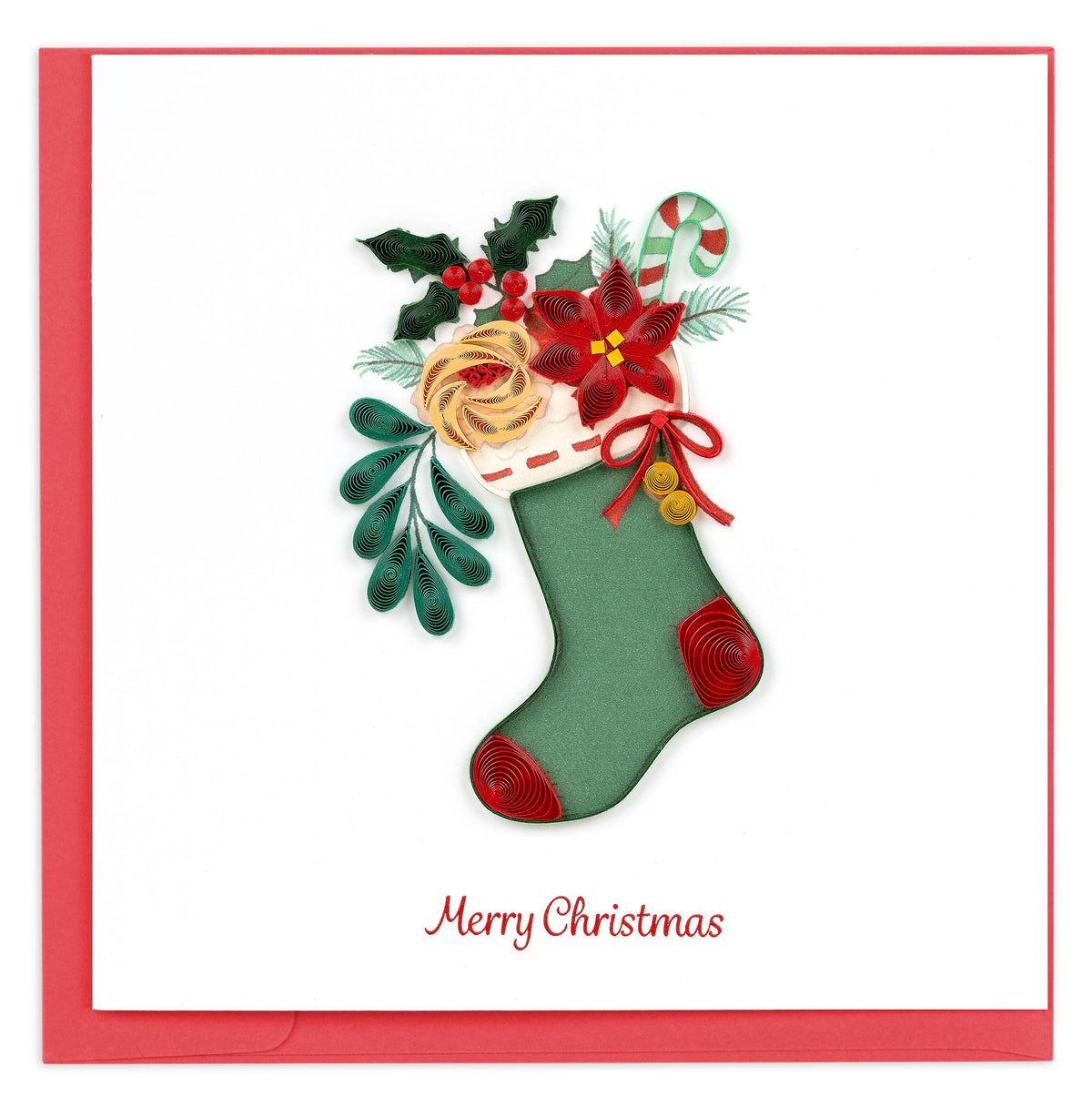 Christmas Stocking Quilling Card | Trade Routes Collective | Fair Trade | Winter Park, FL