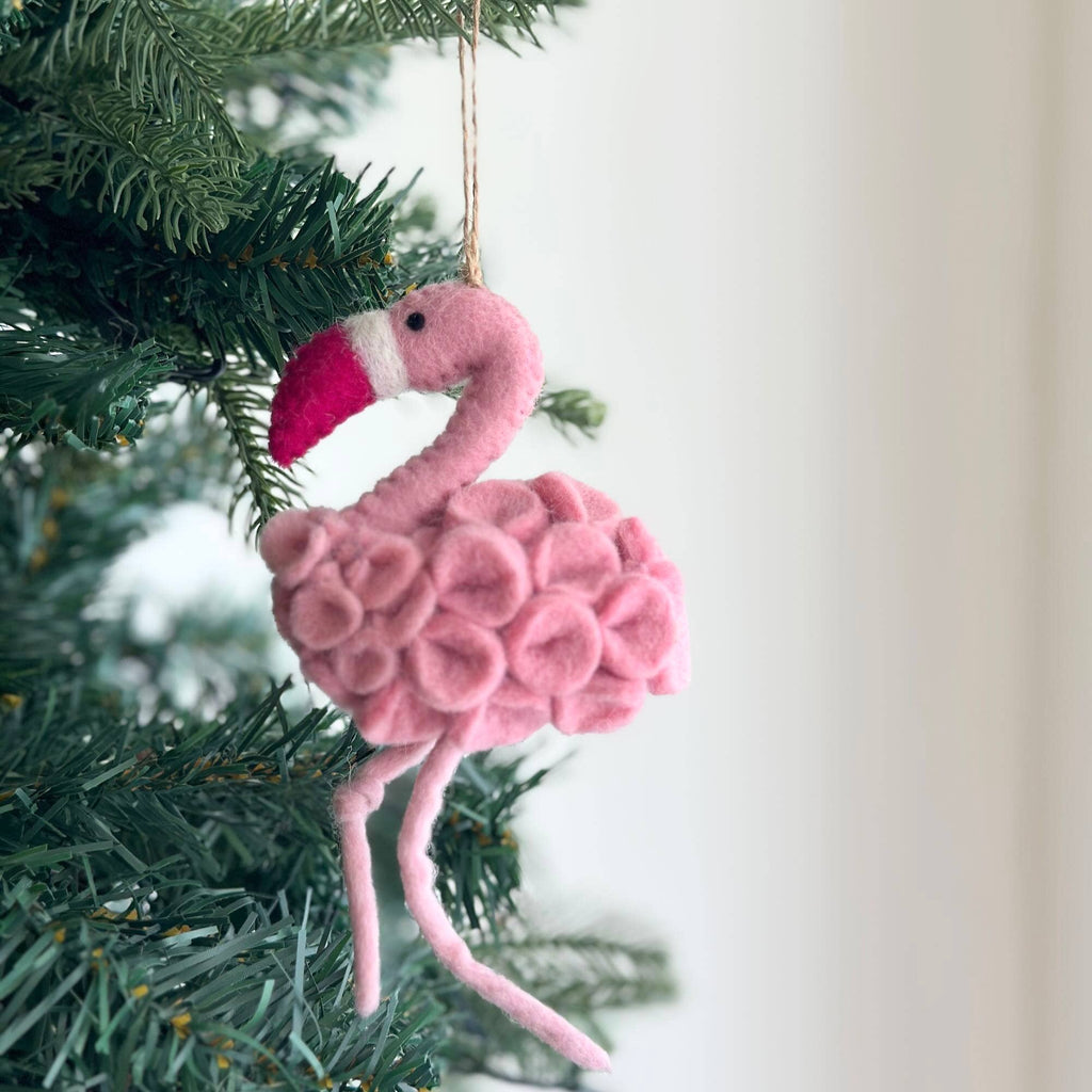 Flamingo Ornament | Trade Routes Collective | Winter Park, FL | Fair Trade