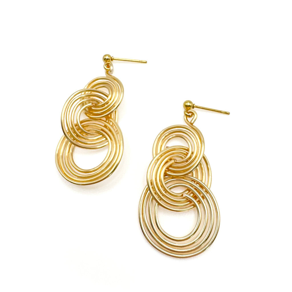 Gold Spiral Earrings | Trade Routes Collective | Winter Park, FL | FAir Trade