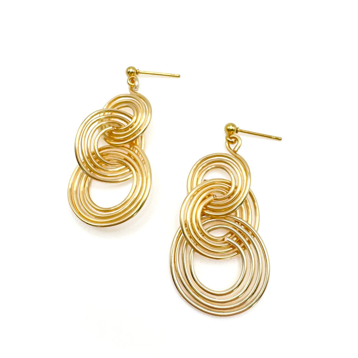 Gold Spiral Earrings | Trade Routes Collective | Winter Park, FL | FAir Trade