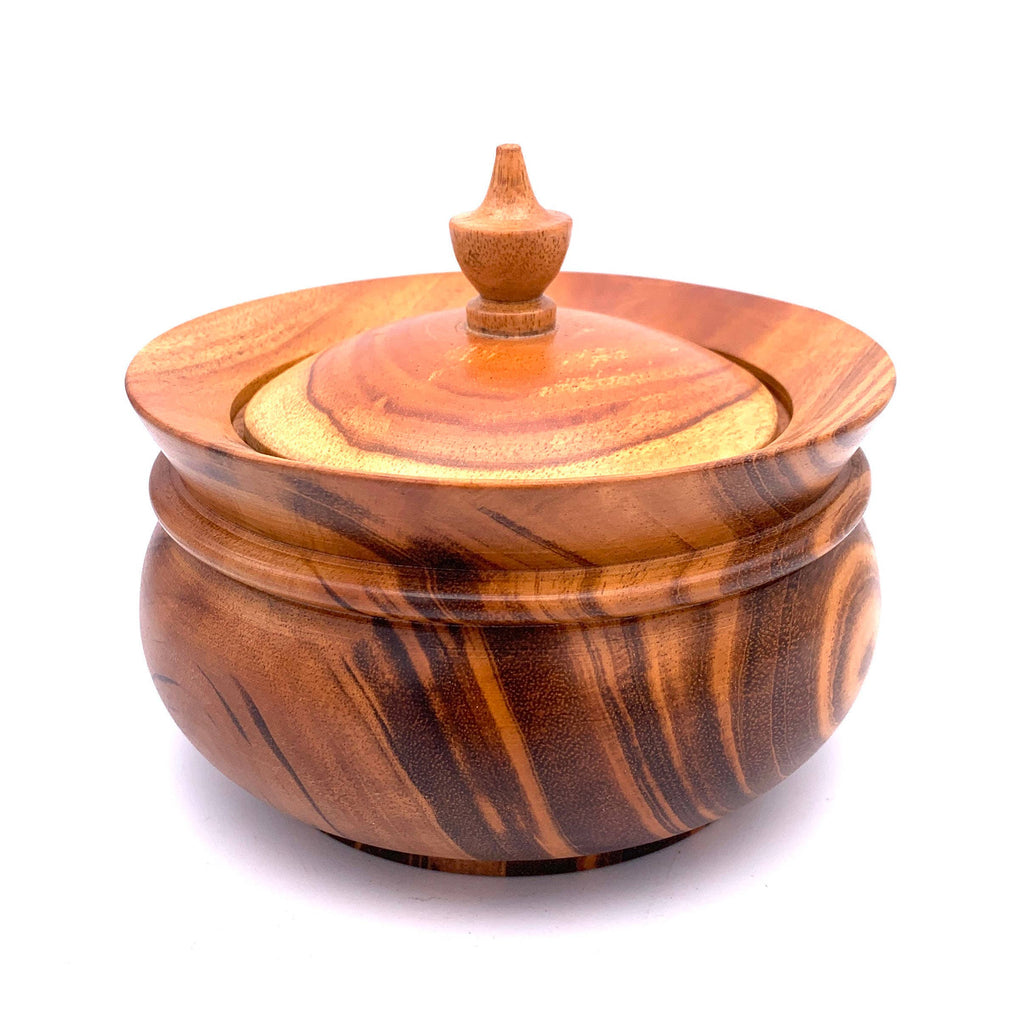 Lidded Wood Bowl | Trade Routes Collective | Fair Trade | Winter Park, FL