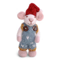 Mouse Ornament in bib overalls | Trade Routes Collective | Fair Trade | Winter Park, FL