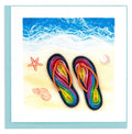 Quilled_Flip_Flop_Greeting_Card_Winter_Park_FL_Fair_Trade_Trade_Routes_Collective