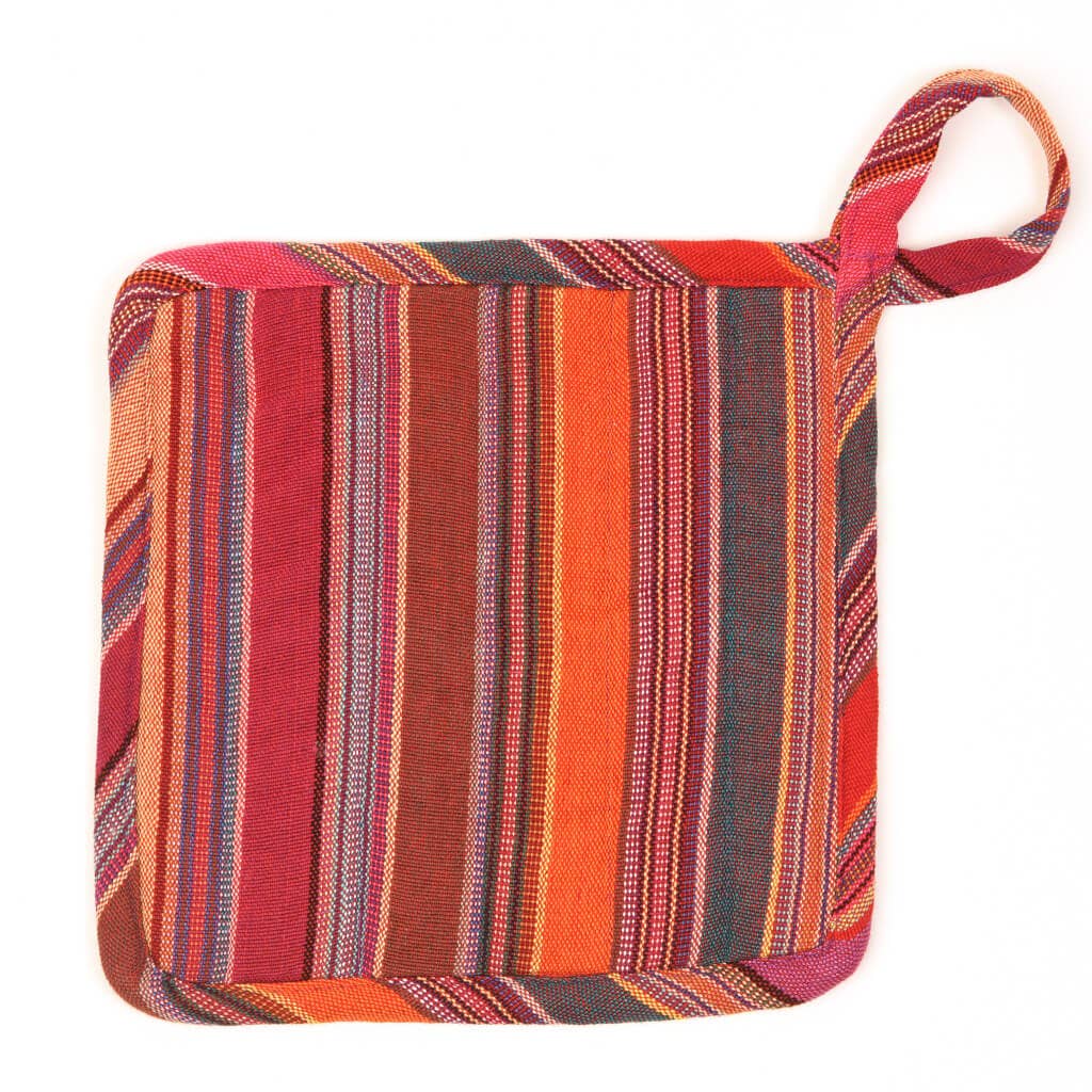 Square Pot Holder Berry Jubilee | Trade Routes Collective | Fair Trade | Winter Park, FL