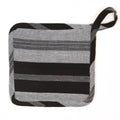 Square Pot Holder Black and Gray | Trade Routes Collective | Winter Park, FL | Fair Trade