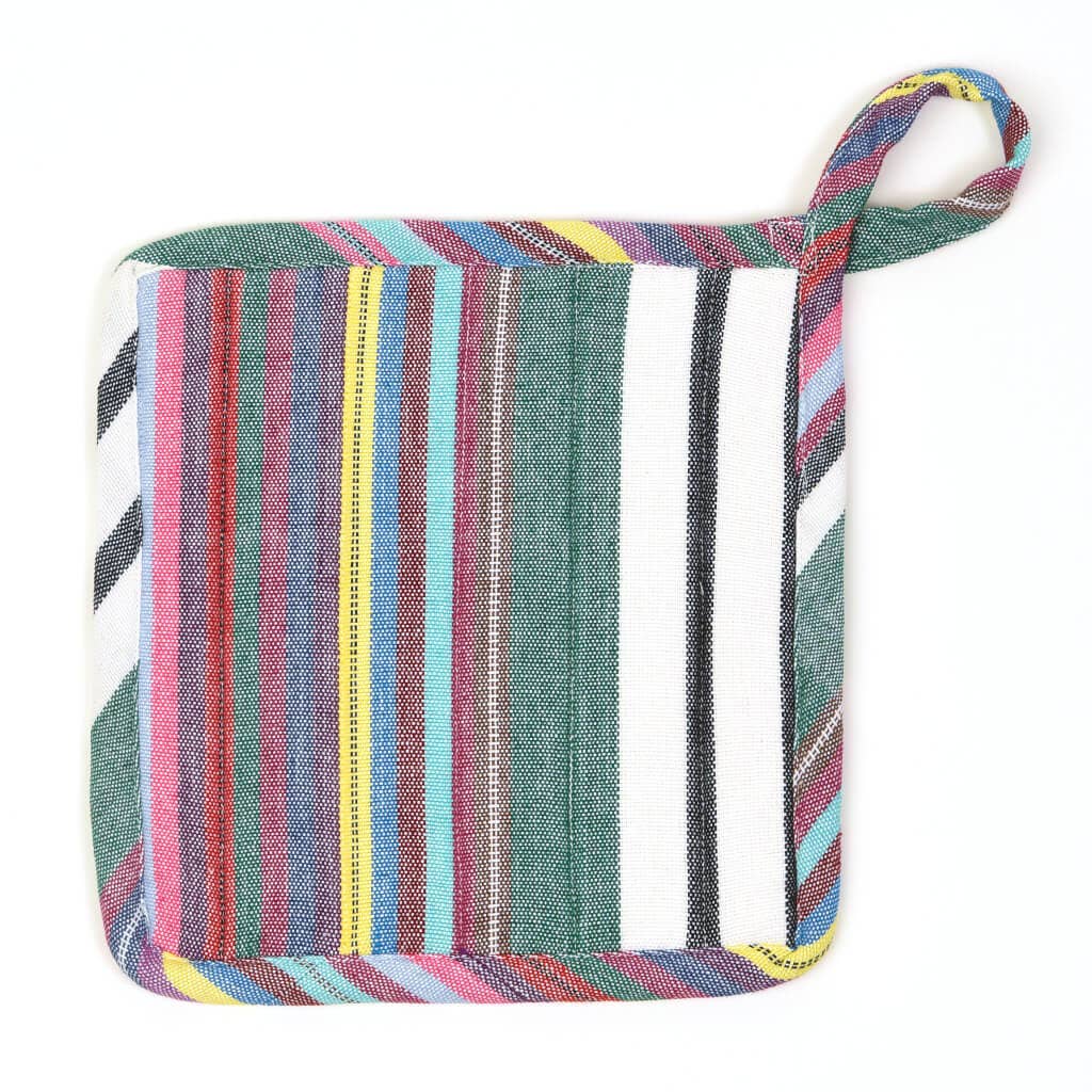 Square Pot Holder Soft Multi | Trade Routes Collective | Fair Trade | Winter Park, FL