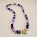 Necklace - Lavender Haze Bold Beaded Gemstones