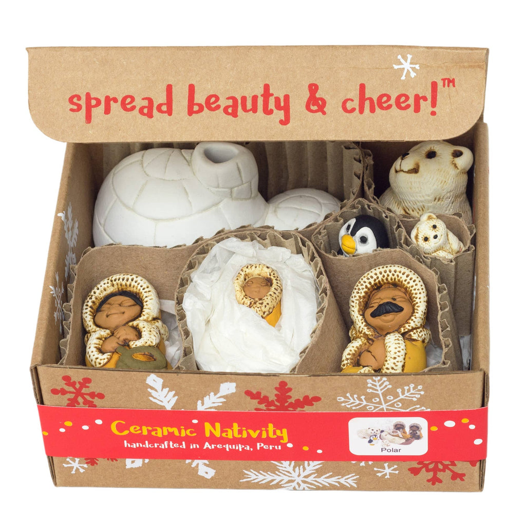 Nativity - Set of 8 North Pole Christmas - 2.25" H