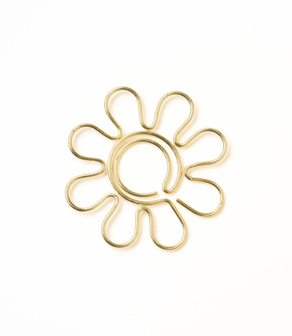 Bookmark - Gold Wire Kitaab Daisy Flower