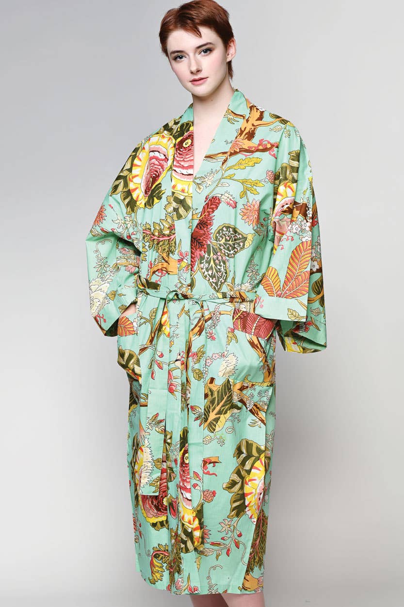 Rani Kimono Robes: Sea Green