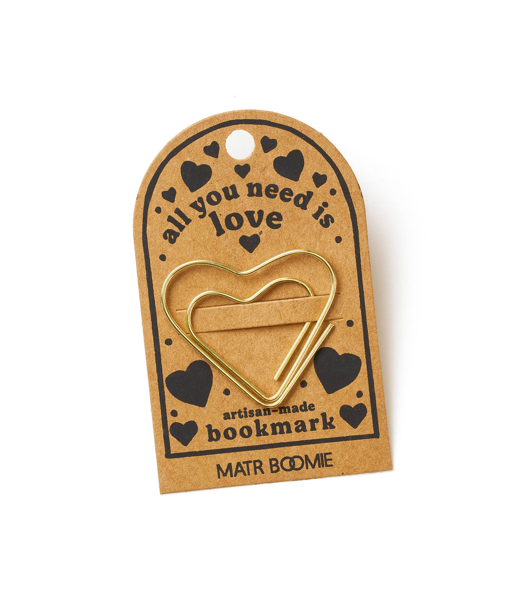 Bookmark - Gold Wire Kitaab Heart