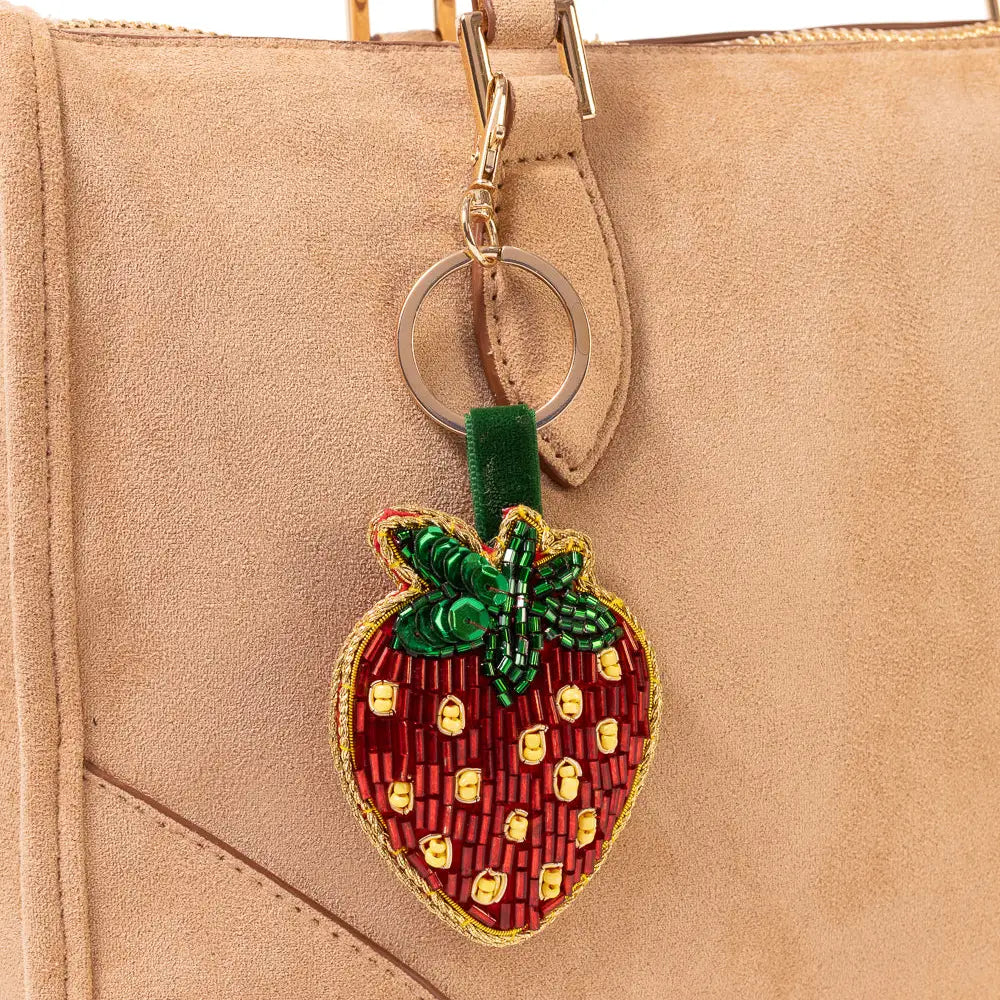 Bag Charm Keychain - Raksha Strawberry