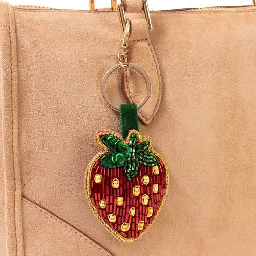 Bag Charm Keychain - Raksha Strawberry