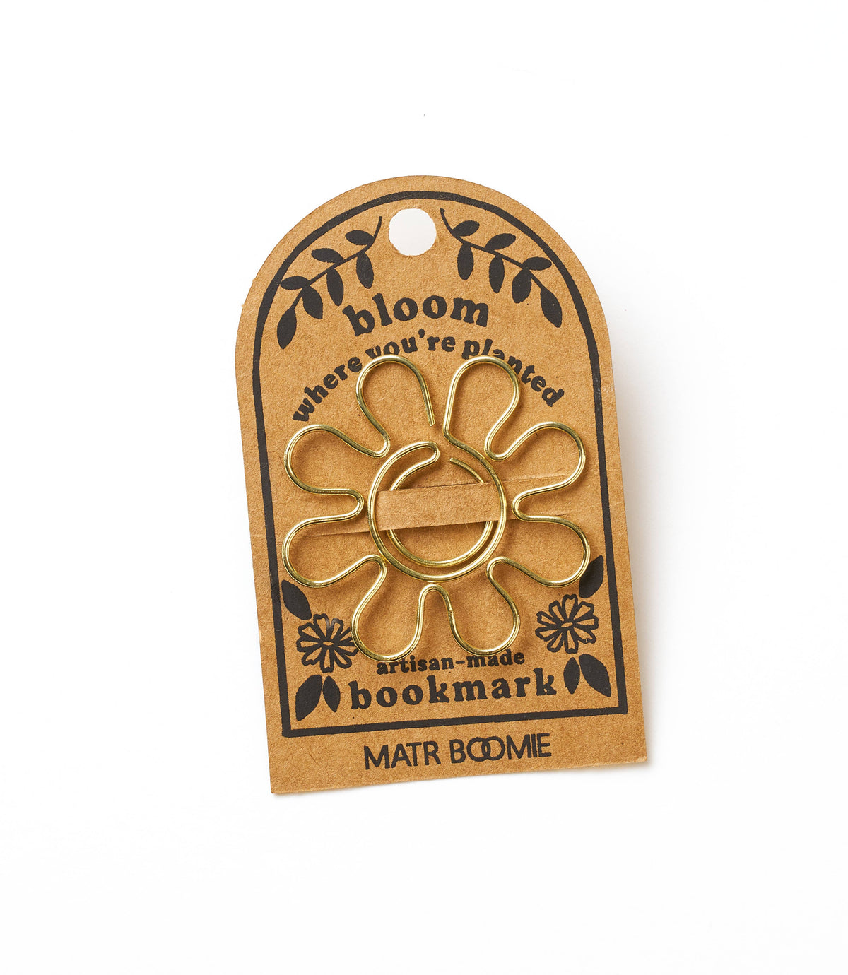 Bookmark - Gold Wire Kitaab Daisy Flower