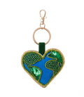 Bag Charm Keychain - Raksha Heart Earth