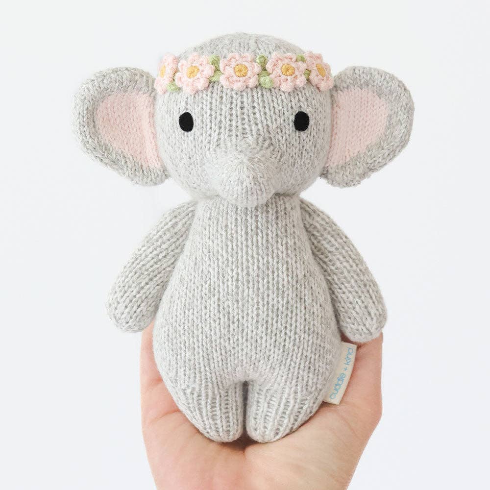 Stuffed Animal - Baby Elephant (Blush Floral)