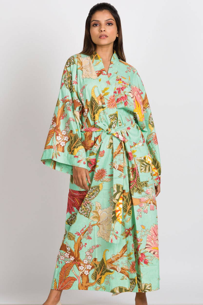 Rani Kimono Robes: Sea Green