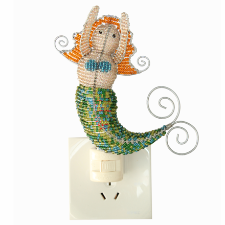 Beaded Mermaid Night Light