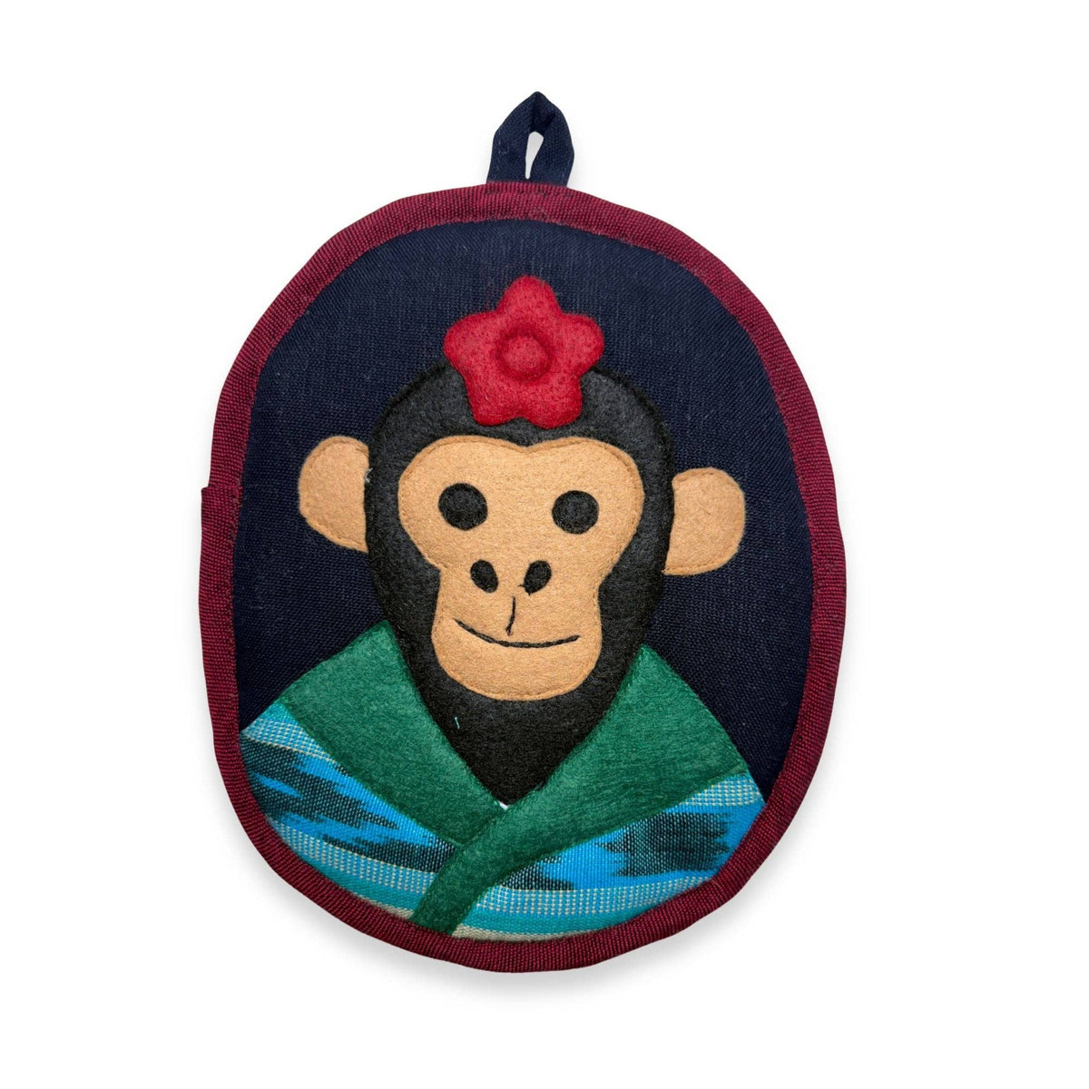 Frida Inspired Kitchen Decor - Fulang-Chang the Monkey Potholder