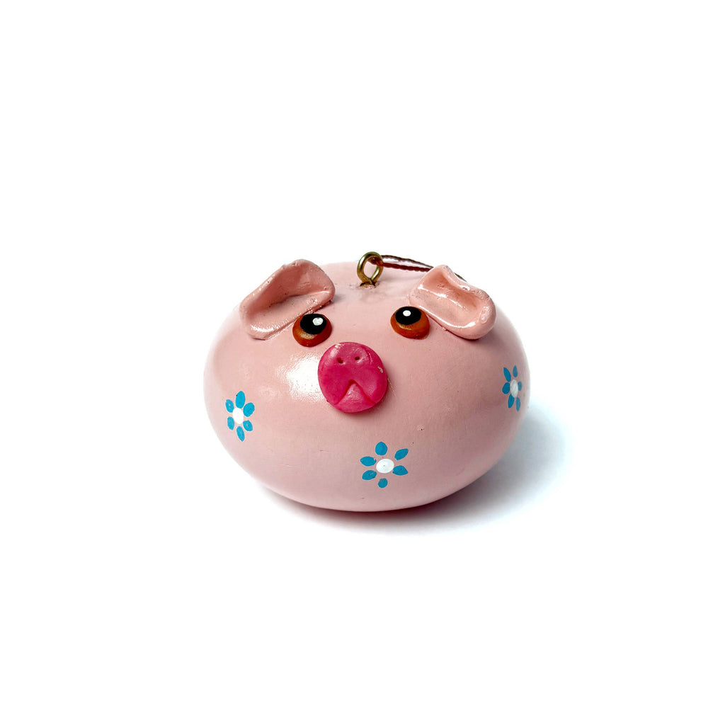 Ornament - Hand Painted Pig Gourd