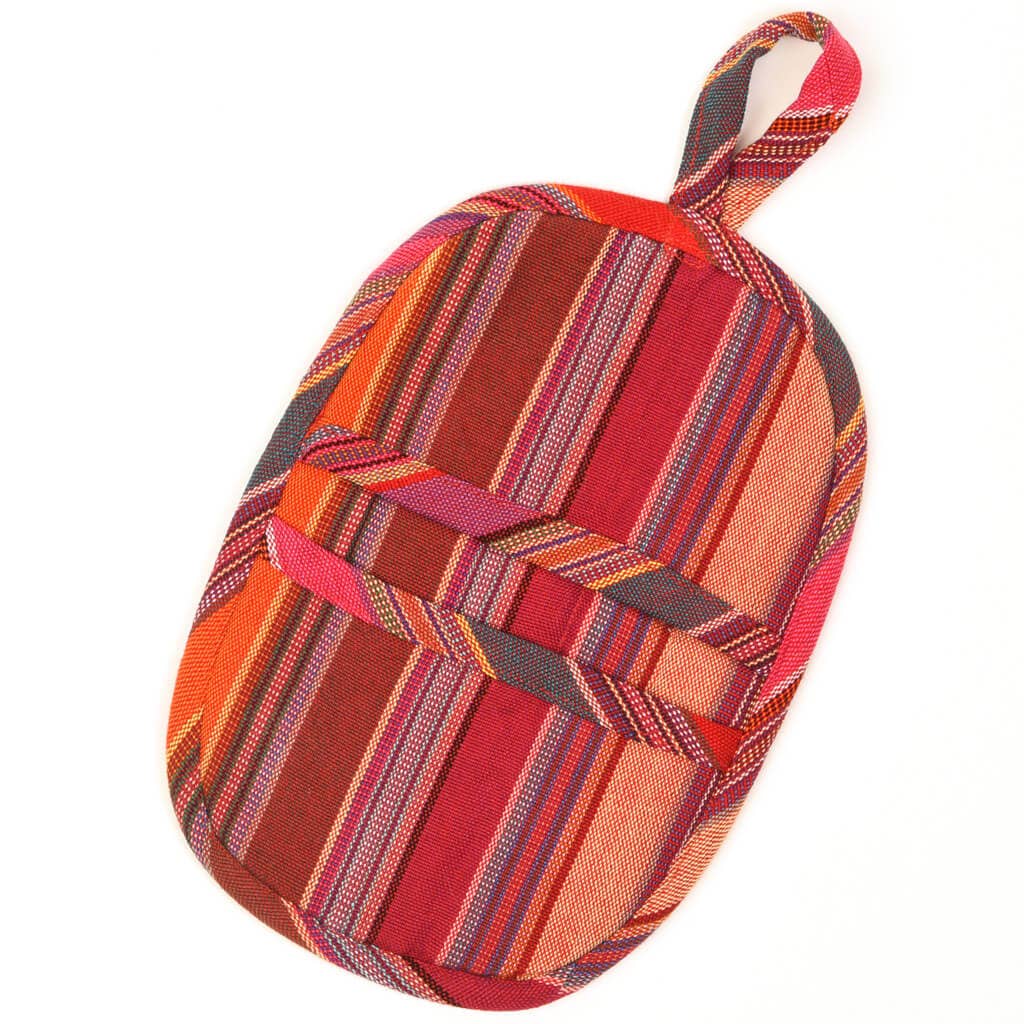 Pot Holder - Hand Woven Gripper: Berry Jubilee