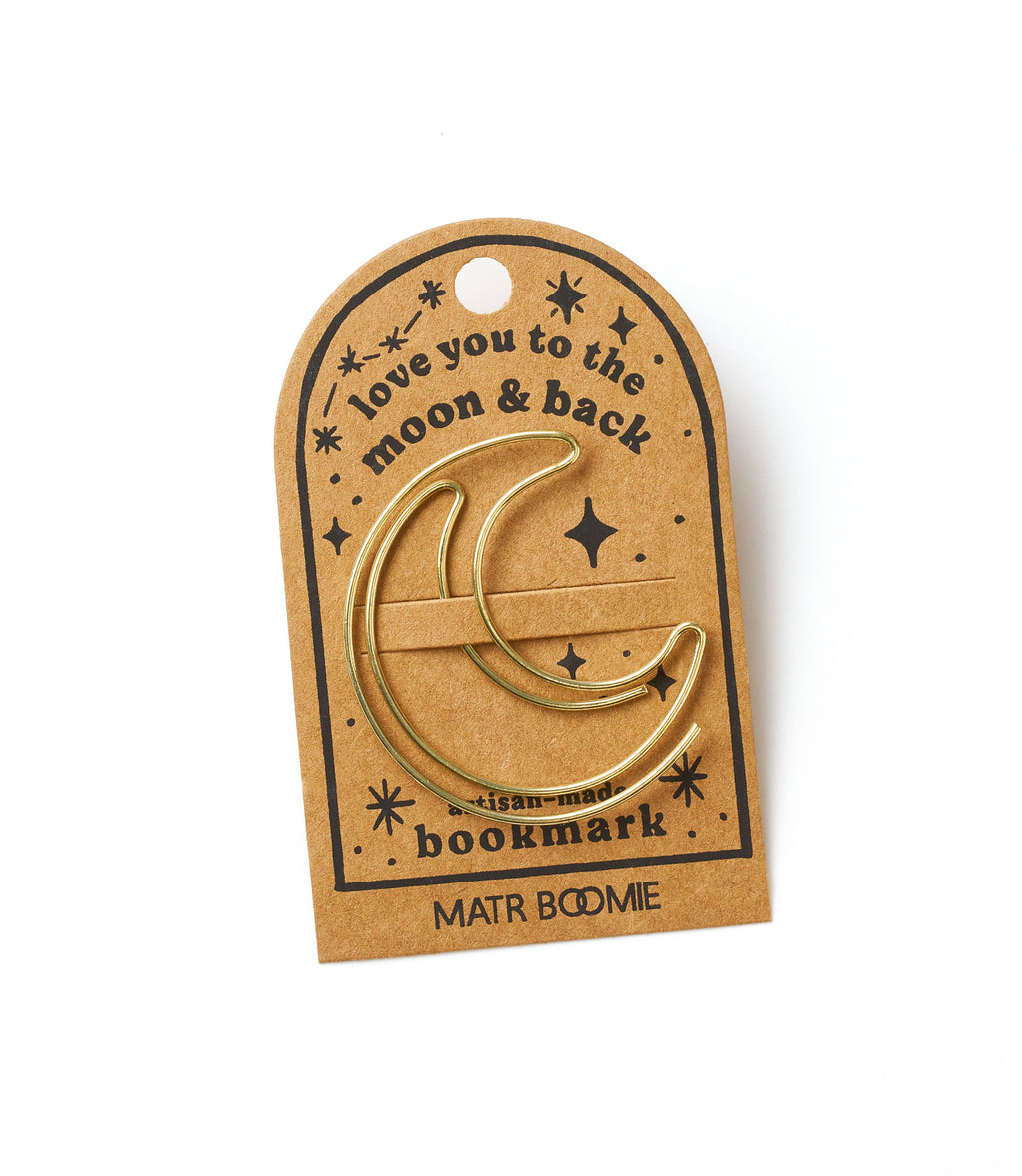 Bookmark - Gold Wire Kitaab Moon